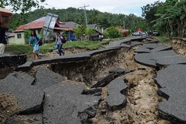 Động đất mạnh 6,1 độ Richter ngoài khơi Philippines