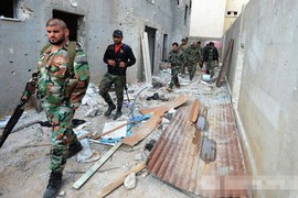 Chùm ảnh binh sỹ Syria trên chiến tuyến chống phiến quân IS