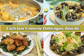 Video: Cách làm 4 món ốc thơm ngon đậm đà, ăn một lần là chết mê