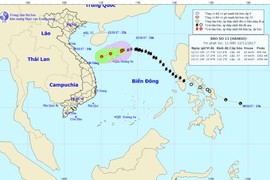 Bão số 13 sẽ suy yếu thành áp thấp nhiệt đới gây mưa lớn