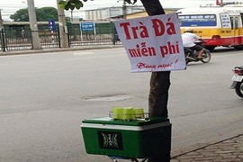 Trà đá miễn phí người nghèo bị công an phường tịch thu