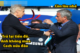 Ảnh chế Premier League: HLV Wenger túm cổ áo Mourinho đòi tiền