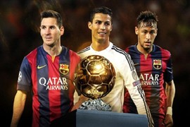 Messi, Neymar, Cris Ronaldo lọt top 3 Quả bóng vàng 2015