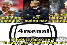 Ảnh chế bóng đá: Arsenal lại rơi tự do