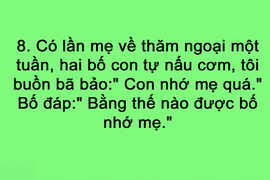 Ngọt ngào lắm khi các ông bố, bà mẹ "thả thính" nhau trước mặt con