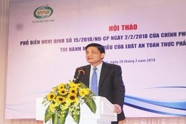 Cục An toàn thực phẩm mở hội thảo phổ biến Nghị định 15/NĐ-CP 