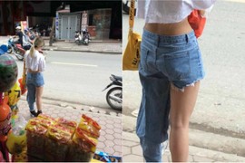 Hè chưa đến các chị em đã diện thời trang quần què chẳng giống ai