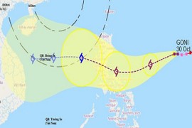 Goni mạnh thành siêu bão trước khi vào Biển Đông 
