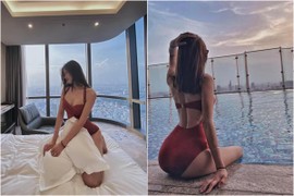 Vợ của cầu thủ Văn Dũng diện bikini khoe đường cong bốc lửa