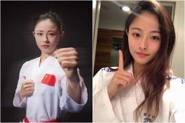 Nữ hoàng Karate xứ Trung tại Olympic Tokyo lộ nhan sắc chuẩn thiên thần