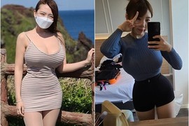 Khoe dáng cực nuột, hot girl siêu vòng một làm netizen "ngộp thở"