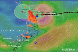 Bão Côn Sơn bắt đầu quần thảo đất liền, mưa đỉnh điểm từ đêm nay