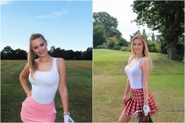 Khoe đường cong mỹ miều, nữ golfer Gen Z làm netizen mê mệt