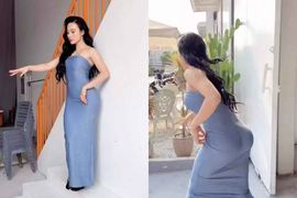 Diện váy bó, "hot girl lực điền" Angela Phương Trinh lộ body bất thường