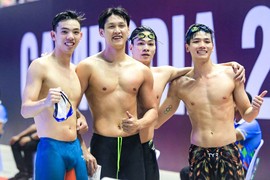 SEA Games 32: Ngắm body đẹp như tạc của ĐT bơi lội Việt Nam