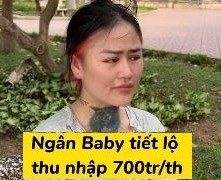 Thảm họa "bơi bể cá" Ngân Baby gây chú ý khi tiết lộ thu nhập