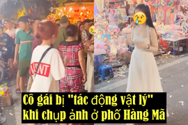 Xôn xao cô gái bị chủ hàng "tác động vật lý" ở Hàng Mã