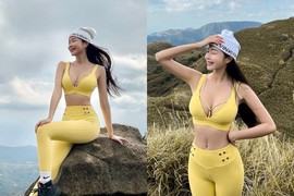 Diện đồ tập gym leo núi, gái xinh được netizen truy tìm danh tính