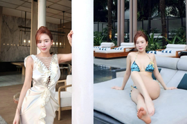 ''Hot girl Hà thành" Phương Bora đi du lịch khoe đường cong "khét lẹt" 