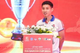 Hùng Dũng xuất hiện tại giải bóng đá 7 người Vô địch Quốc gia 2024