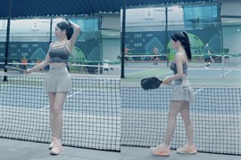 Hot girl Pickleball mới nổi đánh gục trái tim bao người