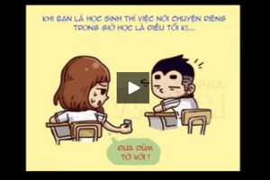 Clip hài hước: Sự khác nhau giữa học sinh và sinh viên