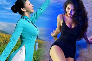 "Hoa hậu hàng không" có mái tóc hiếm, xinh như minh tinh Hồng Kông, body gái 1 con trông "mòn con mắt"