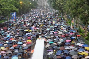 "Biển ô" xuống đường biểu tình ở Hong Kong cuối tuần