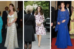 11 mẫu váy dự tiệc quyến rũ của công nương Kate Middleton