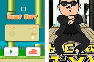 Flappy Bird nổi tiếng vượt Gangnam Style