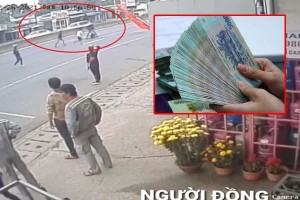 Clip: Đánh rơi 59 triệu, người phụ nữ hốt hoảng đăng clip tìm... người nhặt hộ