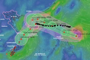 Công điện khẩn ứng phó với bão Toraji gần biển Đông 