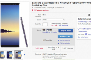 Samsung Galaxy Note 8 phiên bản 2 SIM, giá dưới 800 USD gây sốt