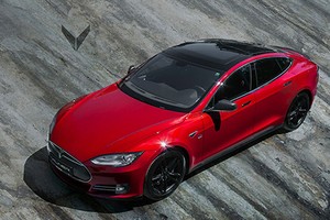 Tesla Model S độ “full đỏ, đen” cực độc của Vilner