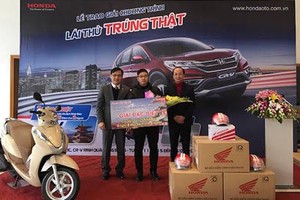 Giải thưởng “Lái thử trúng thật” của Honda đã có chủ