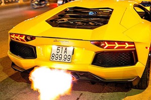 Dân chơi Việt "đốt pô" siêu xe Lamborghini Aventador 25 tỷ