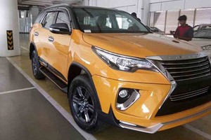 Toyota Fortuner “độ” xe sang Lexus chỉ 70 triệu đồng