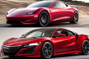 Siêu xe ôtô điện Tesla Roadster copy thiết kế của Honda?