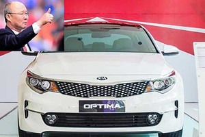 Cận cảnh Kia Optima của HLV U23 Việt Nam được tặng 