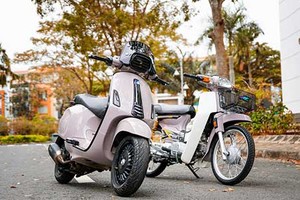 Dân chơi Sài Gòn độ xe ga Vespa Sprint đồ chơi “xịn“