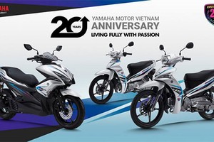 Loạt xe máy Yamaha phiên bản kỷ niệm 20 năm tại Việt Nam