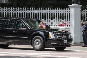 Cadillac One cùng Tổng thống Trump tới Singapore dự hội nghị Mỹ-Triều