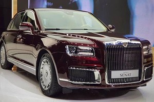 Cận cảnh Aurus Senat - siêu xe sang Rolls-Royce Nga