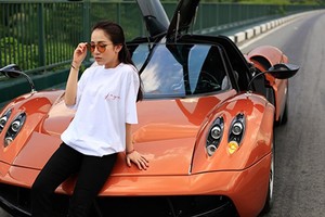 Con gái Minh Nhựa lại mượn Pagani Huayra 80 tỷ quảng cáo