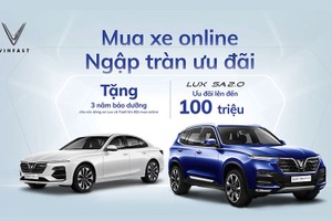 Mua xe Vinfast trực tuyến tại Việt Nam, ưu đãi đến 100 triệu đồng