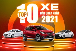 Top 10 xe ôtô bán chạy nhất Việt Nam năm 2021