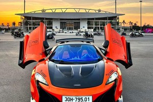 Cận cảnh McLaren 650S Spider mui trần rao bán hơn 10 tỷ ở Hà Nội