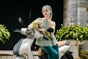 Ngắm Yamaha Janus cùng Ly Phạm hòa mình vào mùa thu Hà Nội