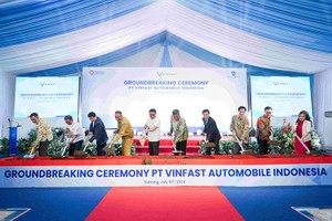 VinFast động thổ nhà máy lắp ráp ôtô điện tại Indonesia