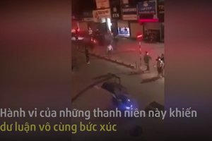 Video: Nhóm thanh niên đua xe náo loạn đường phố bị công an vây bắt